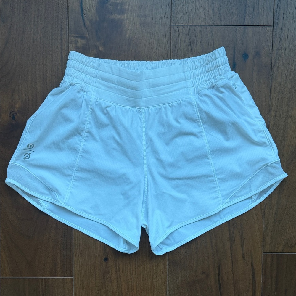EUC Women's Lululemon x Peloton HR Hotty Hot 4” Shorts Size 6